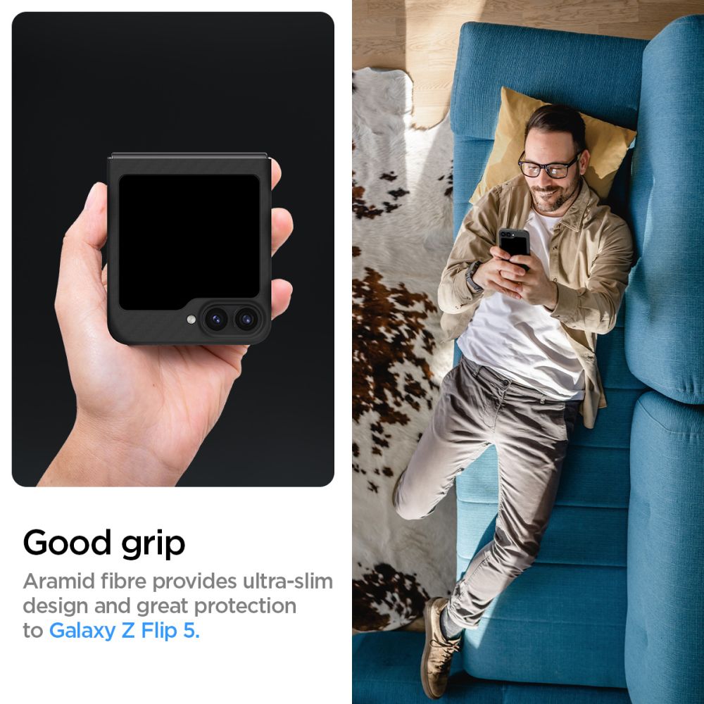 KRYT SPIGEN AIRSKIN GALAXY Z FLIP 6 ARAMID BLACK