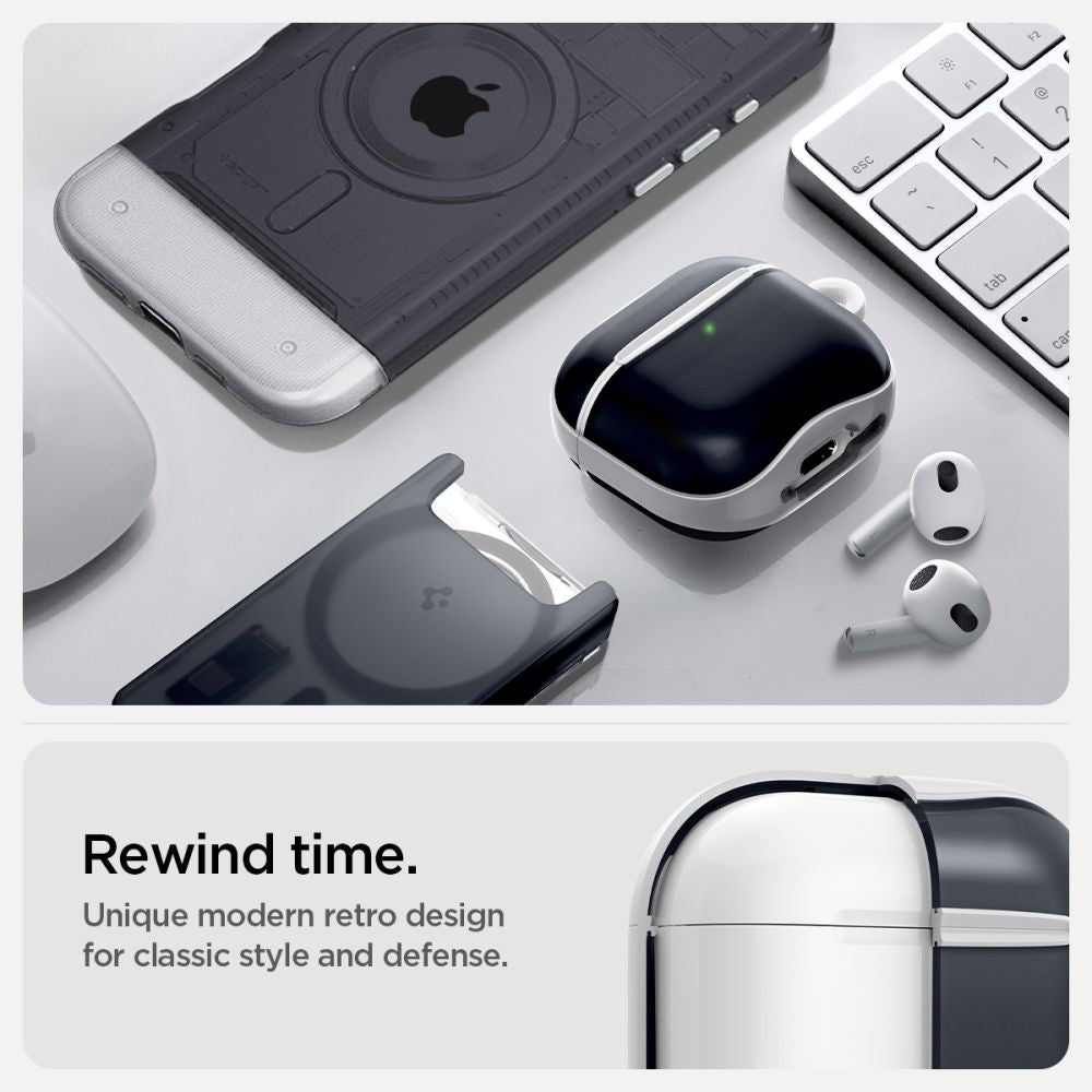 PUZDRO SPIGEN CLASSIC C1 APPLE AIRPODS 4 GRAPHITE