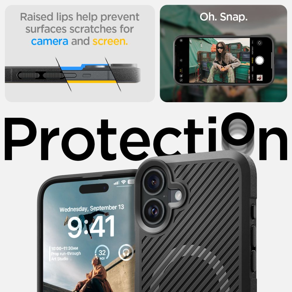  SPIGEN CORE ARMOR MAG MAGSAFE IPHONE 16 MATTE BLACK