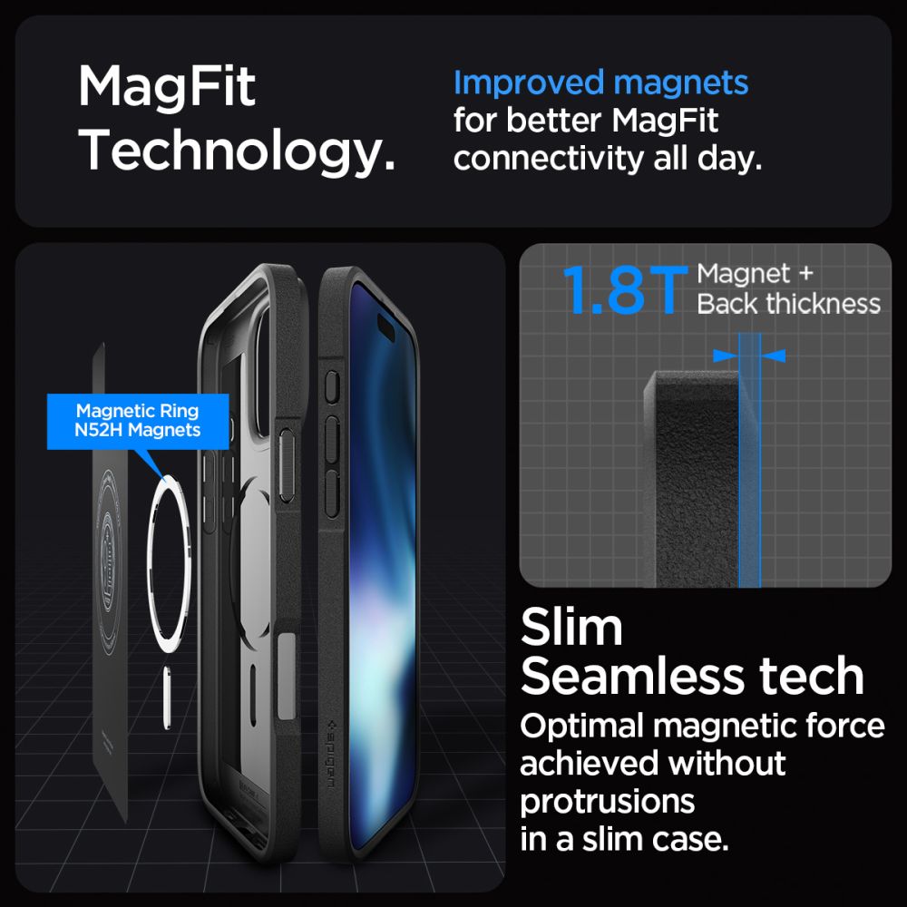 KRYT SPIGEN CORE ARMOR MAG MAGSAFE IPHONE 16 PRO MATTE BLACK