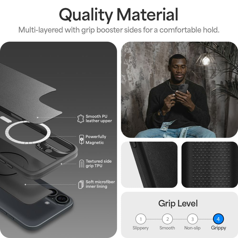 KRYT SPIGEN CYRILL KAJUK MAG MAGSAFE IPHONE 16 BLACK