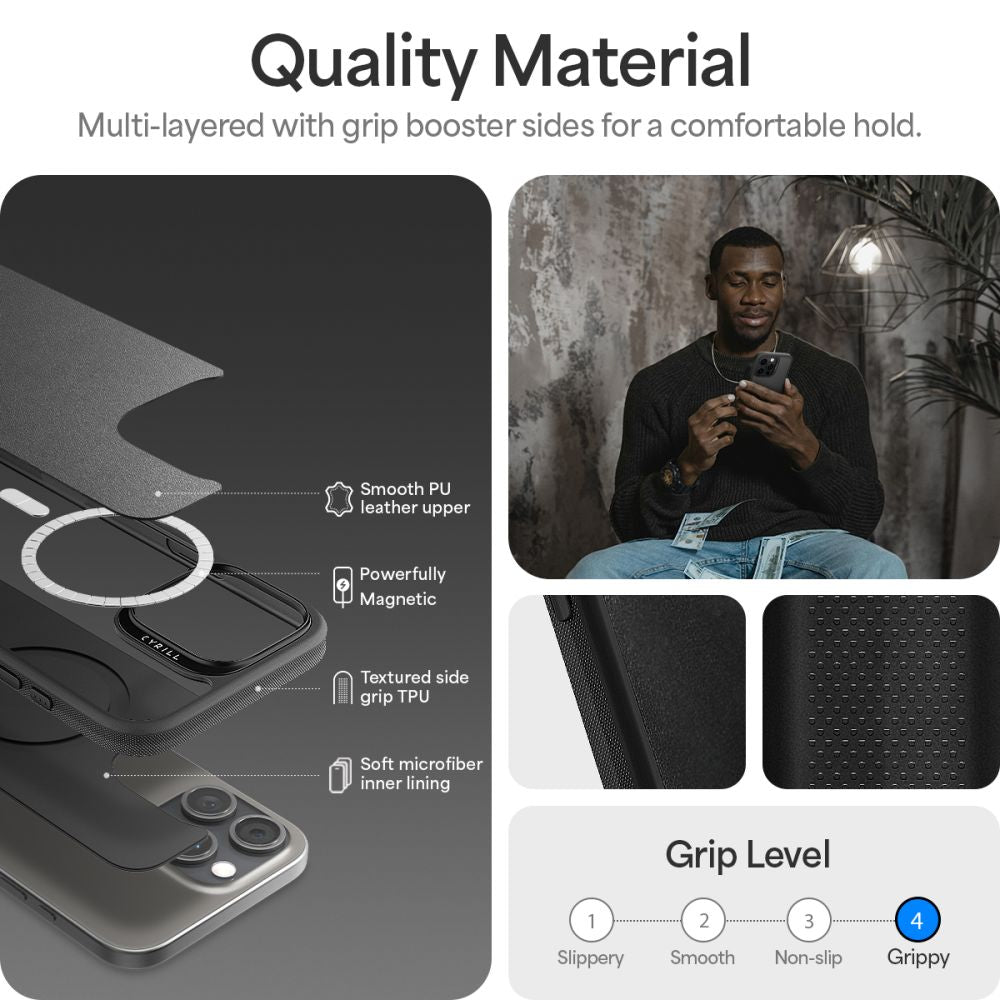 KRYT SPIGEN CYRILL KAJUK MAG MAGSAFE IPHONE 16 PRO BLACK