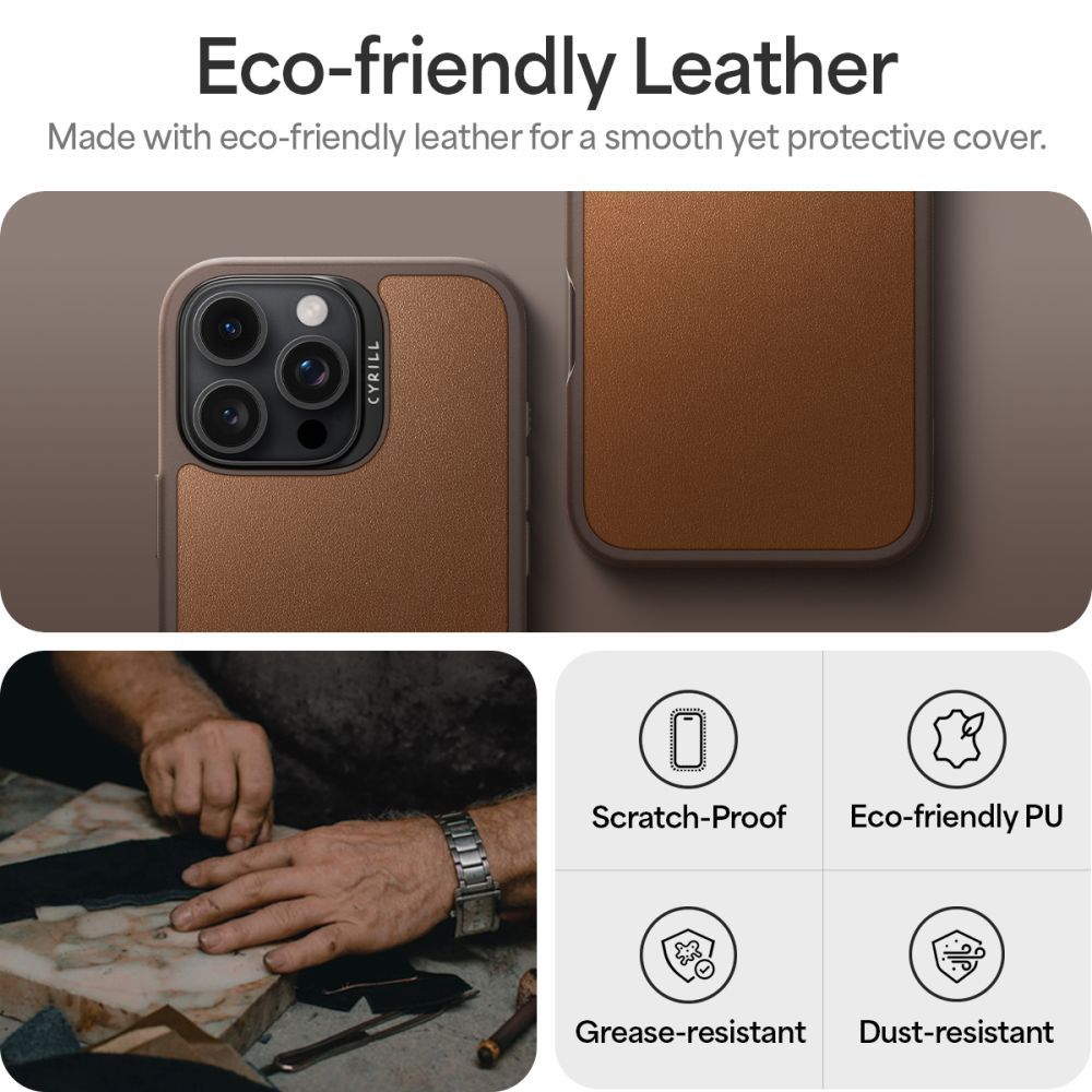 KRYT SPIGEN CYRILL KAJUK MAG MAGSAFE IPHONE 16 PRO SADDLE BROWN