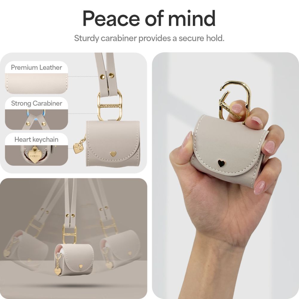 PUZDRO SPIGEN CYRILL MINI BAG APPLE AIRPODS 4 DARK BEIGE