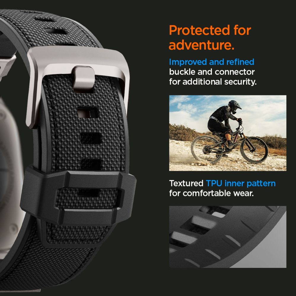 REMIENOK SPIGEN DURAPRO ARMOR APPLE WATCH 6 / 7 / 8 / 9 / 10 / SE / ULTRA 1 / 2 (44 / 45 / 46 / 49 MM) BLACK