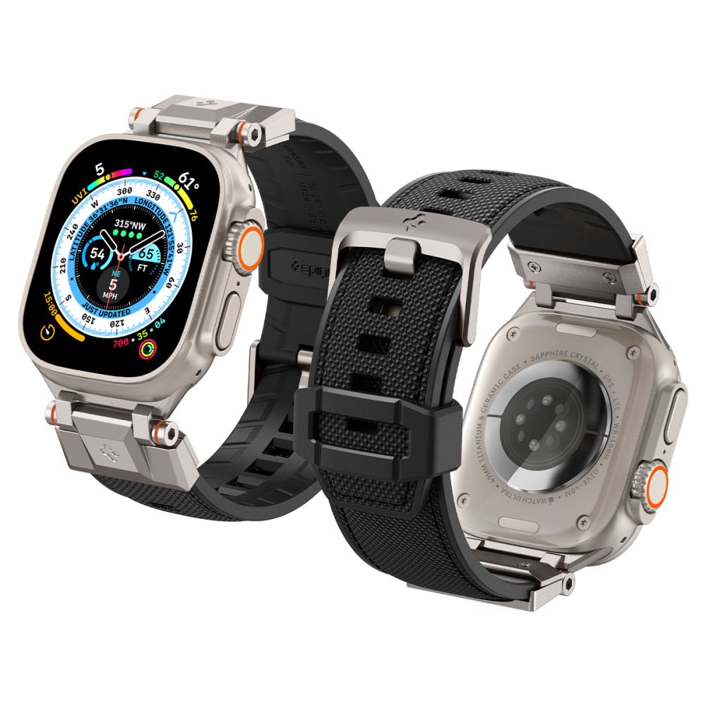 REMIENOK SPIGEN DURAPRO ARMOR APPLE WATCH 6 / 7 / 8 / 9 / 10 / SE / ULTRA 1 / 2 (44 / 45 / 46 / 49 MM) BLACK