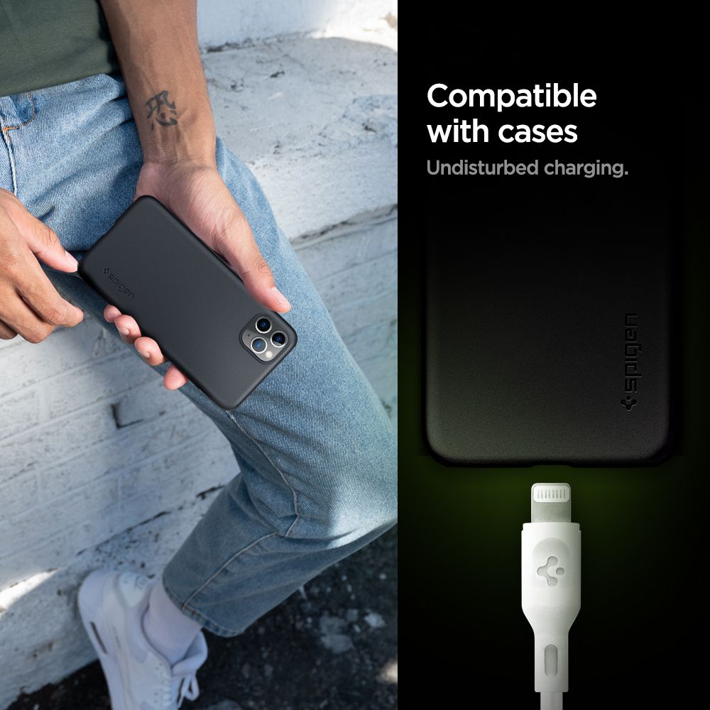 SPIGEN DURASYNC MFI KABEL ZA SVJETLO 2-PACK 100CM BIJELI