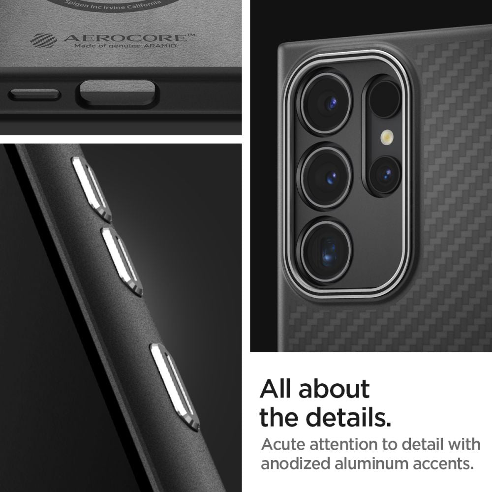 KRYT SPIGEN ENZO ARAMID GALAXY S24 ULTRA MATTE BLACK
