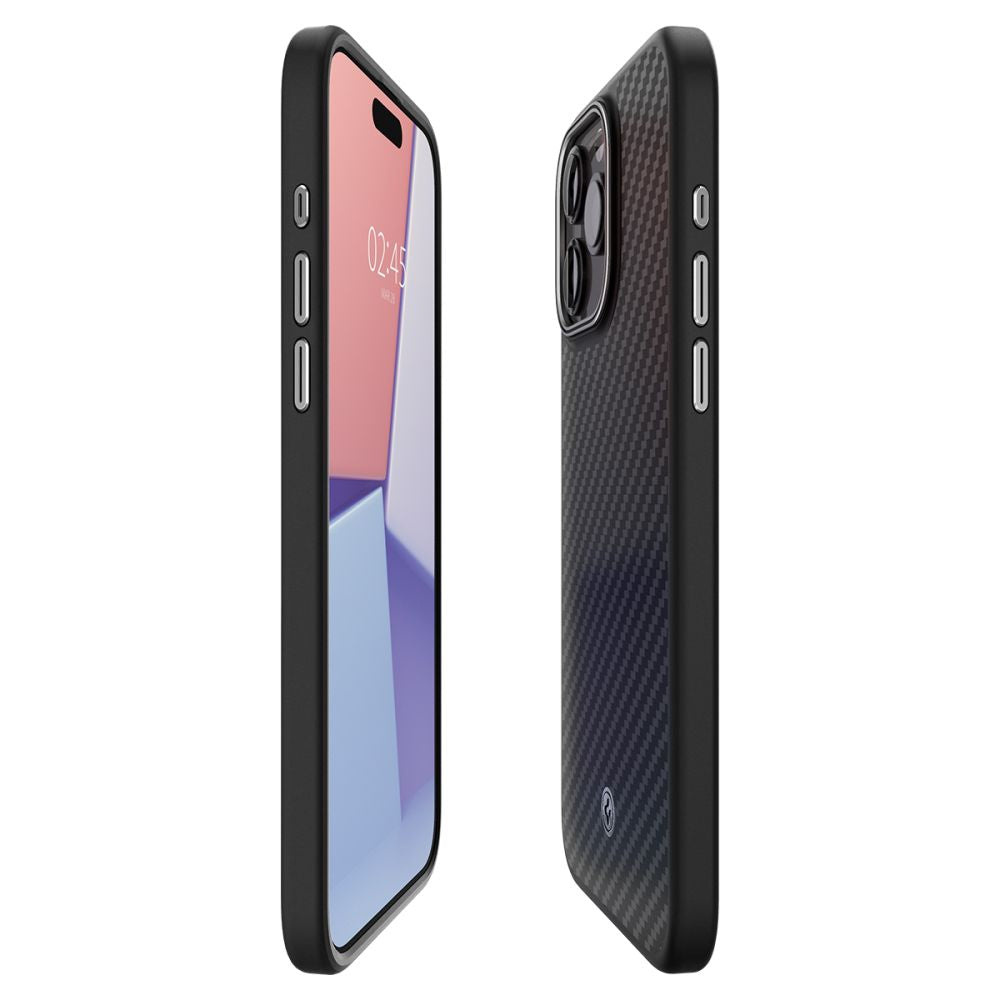  SPIGEN ENZO ARAMID MAG MAGSAFE IPHONE 15 PRO MAX MATTE BLACK