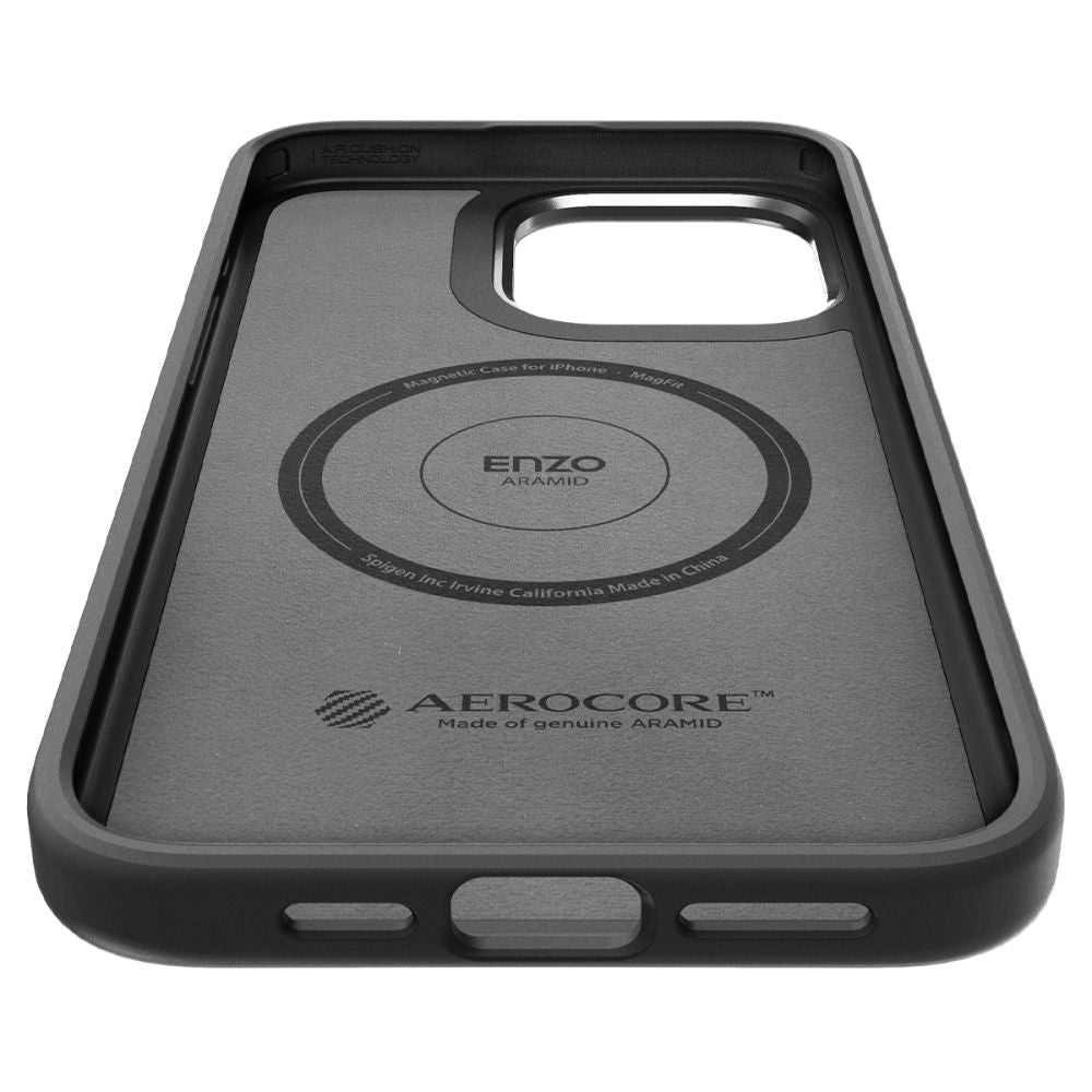  SPIGEN ENZO ARAMID MAG MAGSAFE IPHONE 15 PRO MAX MATTE BLACK