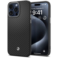  SPIGEN ENZO ARAMID MAG MAGSAFE IPHONE 15 PRO MAX MATTE BLACK