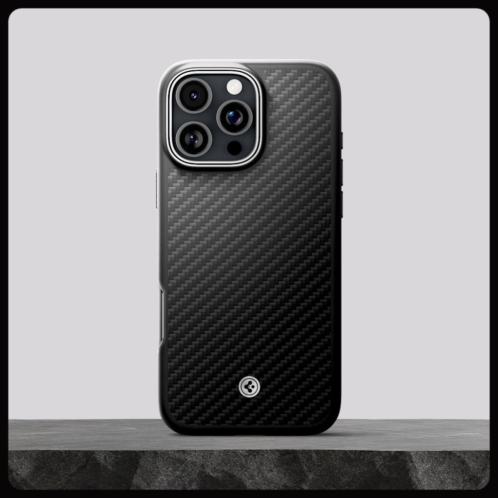 KRYT SPIGEN ENZO ARAMID MAG MAGSAFE IPHONE 16 PRO BLACK/SILVER