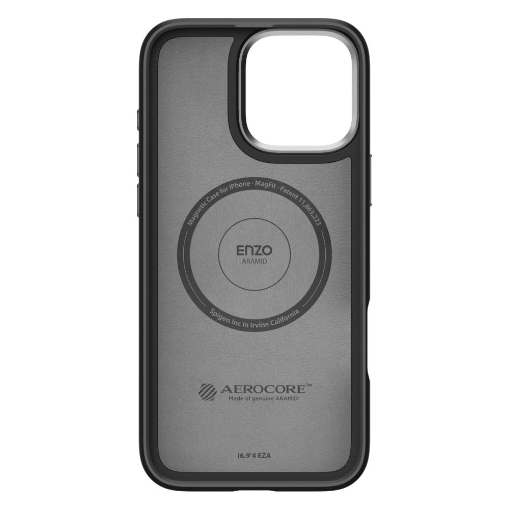 KRYT SPIGEN ENZO ARAMID MAG MAGSAFE IPHONE 16 PRO BLACK/SILVER