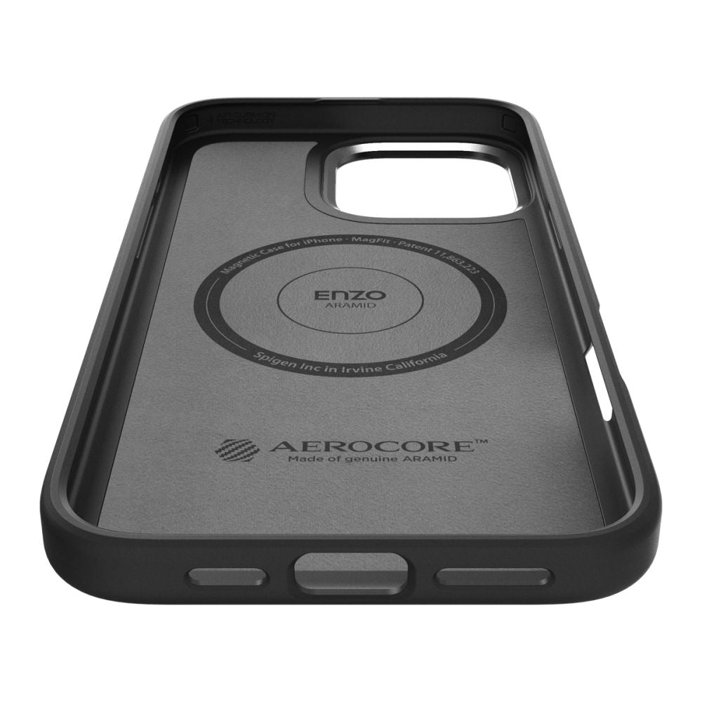 KRYT SPIGEN ENZO ARAMID MAG MAGSAFE IPHONE 16 PRO BLACK/SILVER