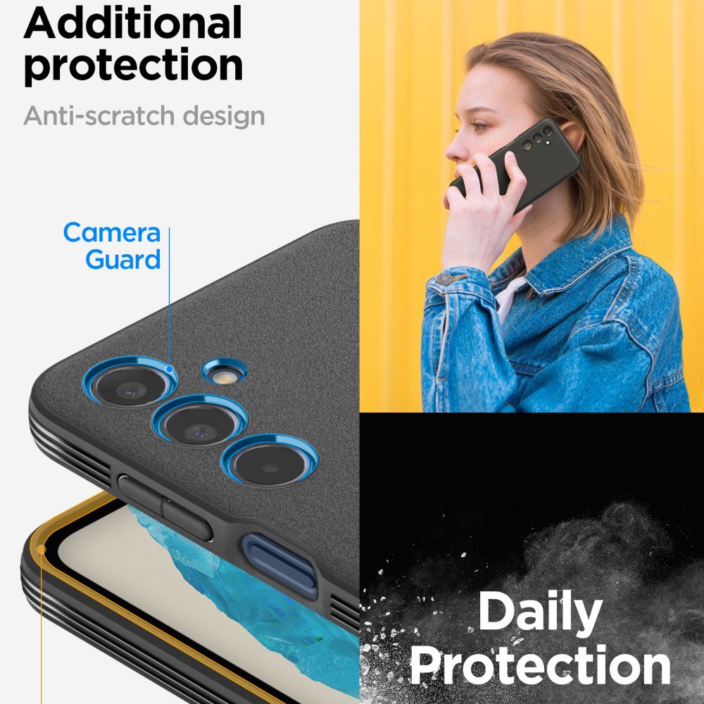 SPIGEN ESSENTIAL SANDBLAST GALAXY M35 5G MATTE BLACK