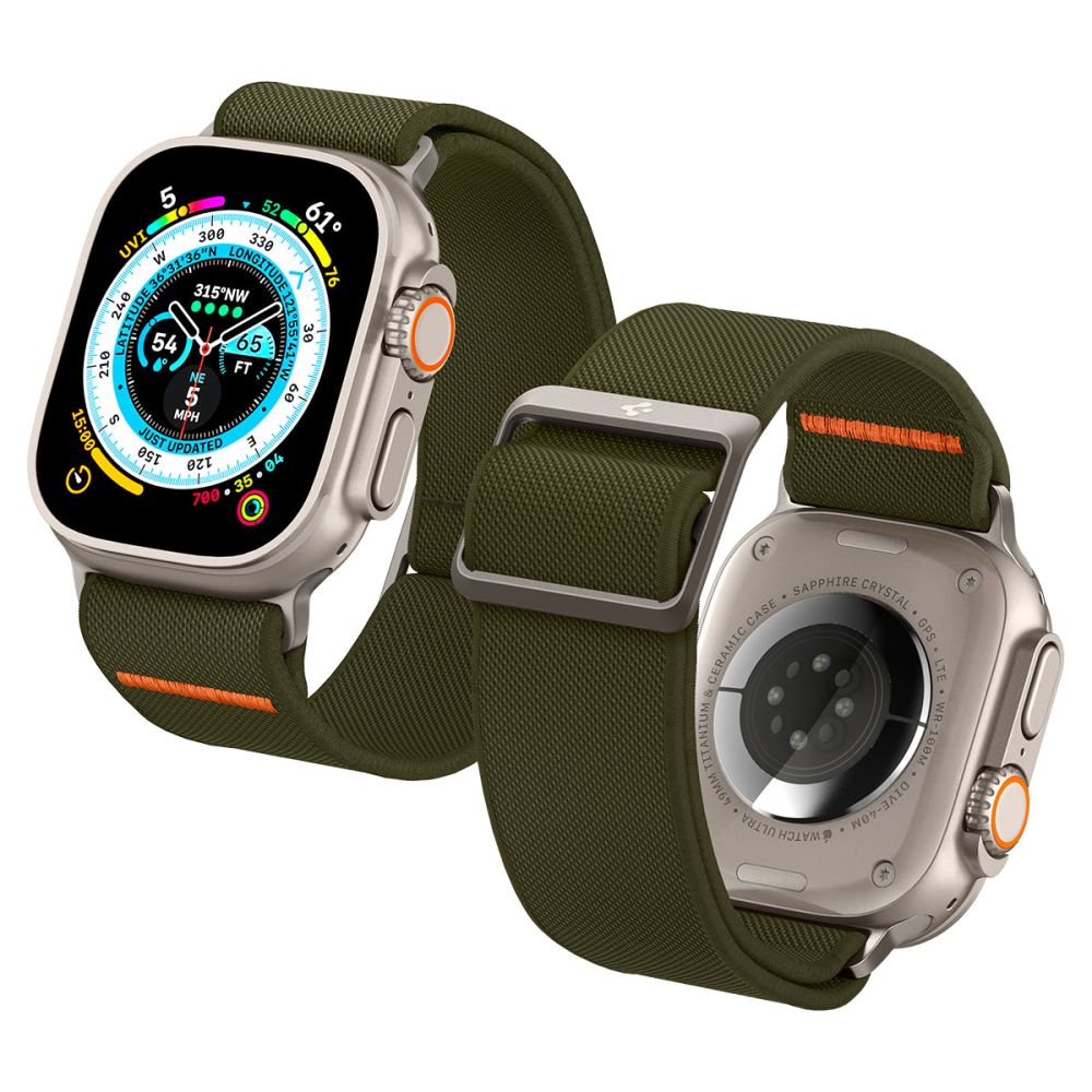 REMIENOK SPIGEN FIT LITE ULTRA APPLE WATCH 6 / 7 / 8 / 9 / 10 / SE / ULTRA 1 / 2 (44 / 45 / 46 / 49 MM) KHAKI
