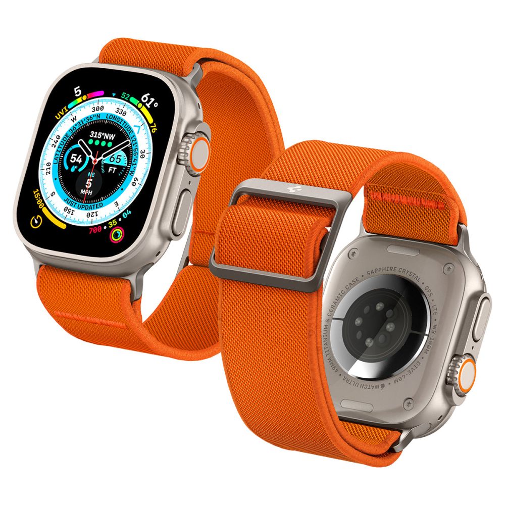 REMIENOK SPIGEN FIT LITE ULTRA APPLE WATCH 6 / 7 / 8 / 9 / 10 / SE / ULTRA 1 / 2 (44 / 45 / 46 / 49 MM) ORANGE