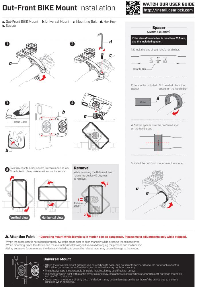  MOBITELA ZA BICIKL SPIGEN GEARLOCK MF100 ISPRED MONTIRANJE BICIKLA