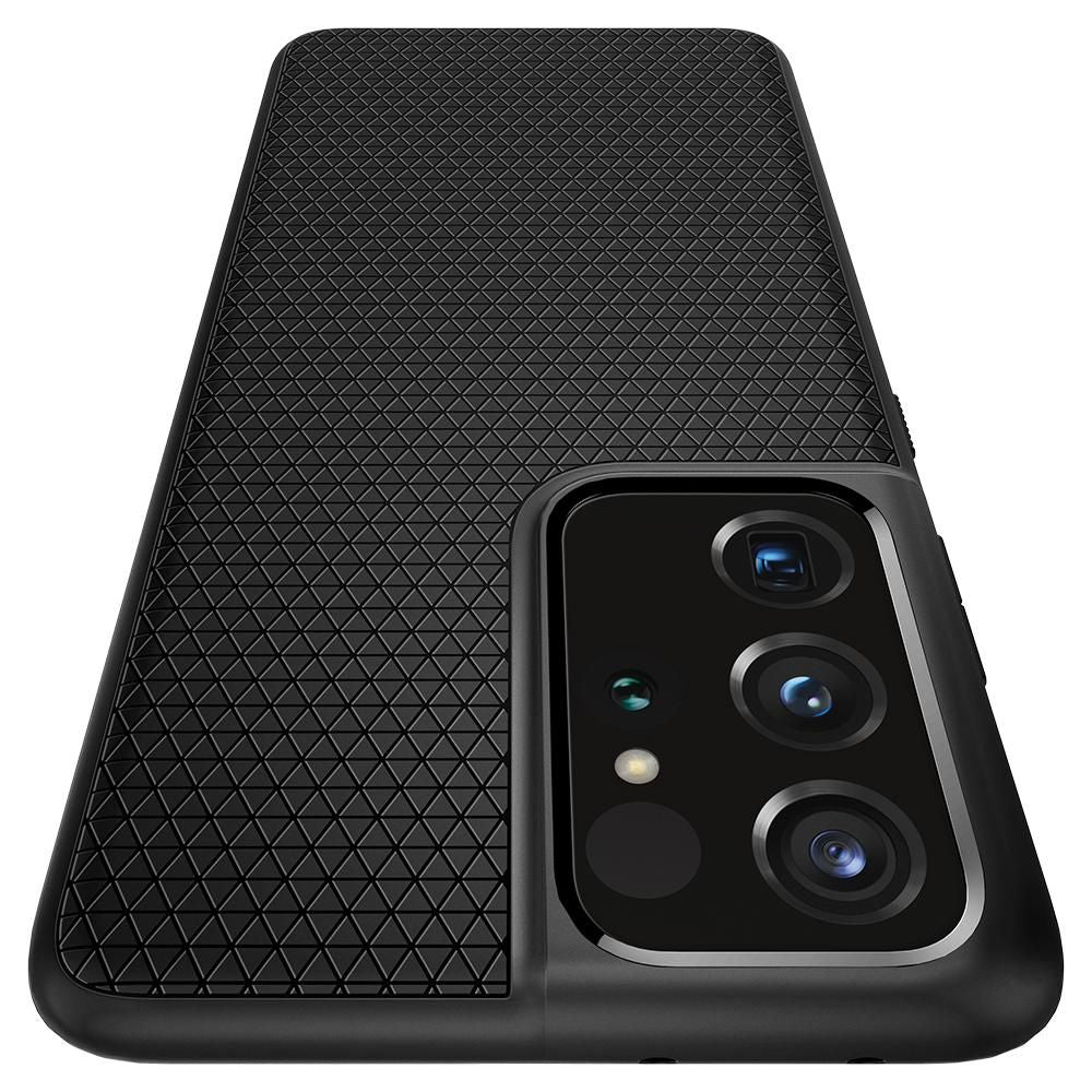 KRYT SPIGEN LIQUID AIR GALAXY S21 ULTRA MATTE BLACK