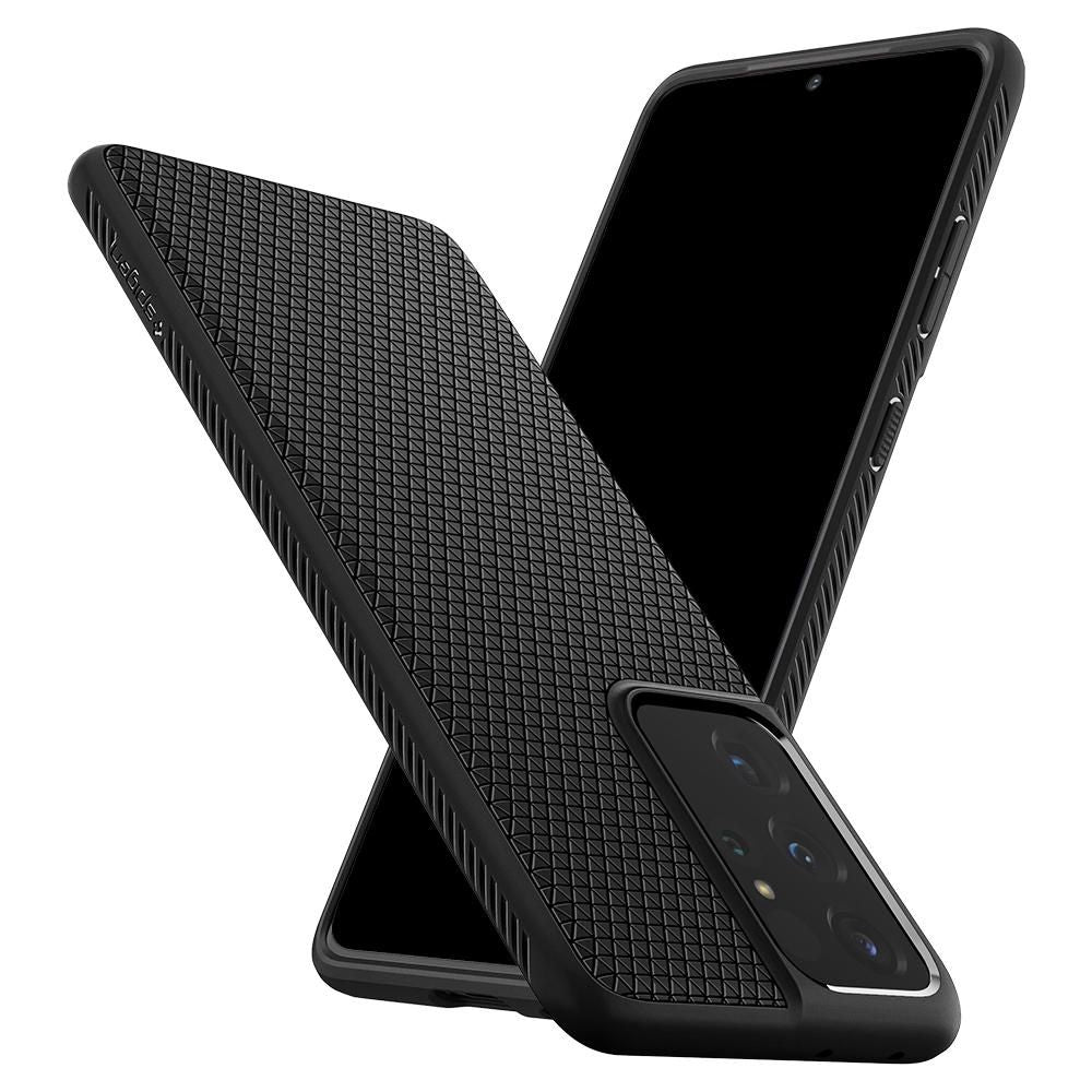 KRYT SPIGEN LIQUID AIR GALAXY S21 ULTRA MATTE BLACK