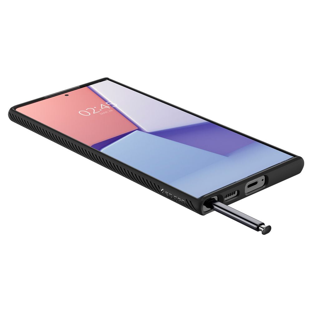 KRYT SPIGEN LIQUID AIR GALAXY S22 ULTRA MATTE BLACK