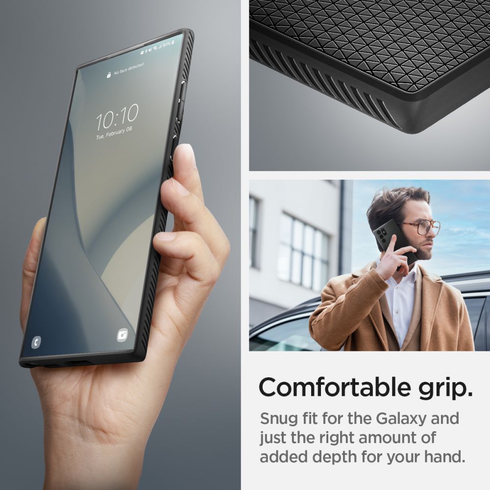 KRYT SPIGEN LIQUID AIR GALAXY S22 ULTRA MATTE BLACK