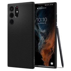 KRYT SPIGEN LIQUID AIR GALAXY S22 ULTRA MATTE BLACK