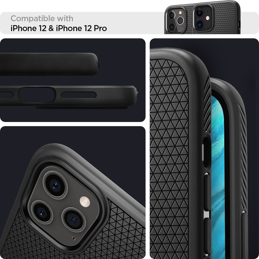  SPIGEN LIQUID AIR IPHONE 12/12 PRO MATTE BLACK