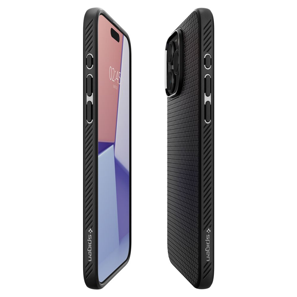 KRYT SPIGEN LIQUID AIR IPHONE 15 PRO MAX MATTE BLACK