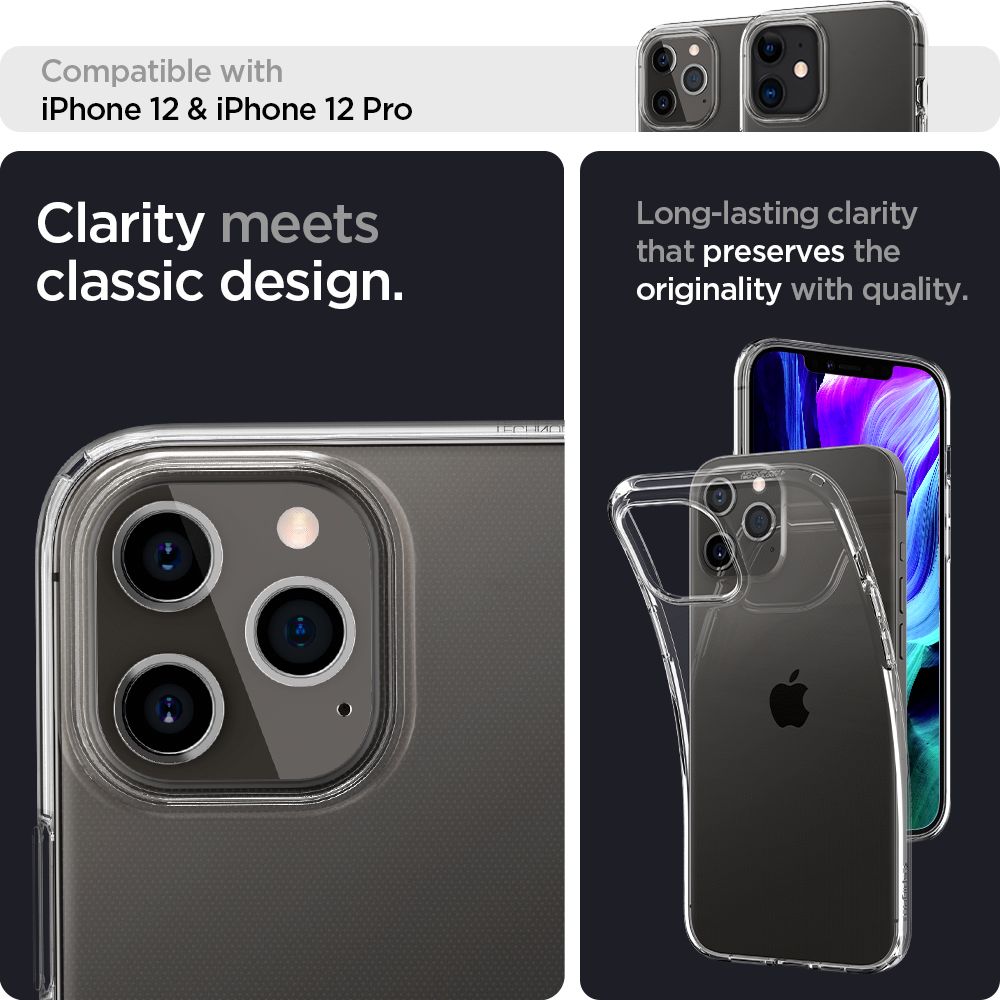  SPIGEN LIQUID CRYSTAL IPHONE 12/12 PRO KRISTALNO JASNA