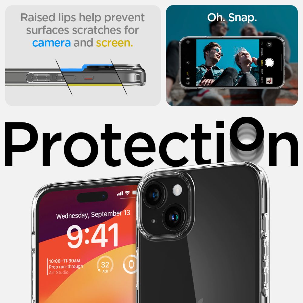 KRYT SPIGEN LIQUID CRYSTAL IPHONE 15 PLUS CRYSTAL CLEAR