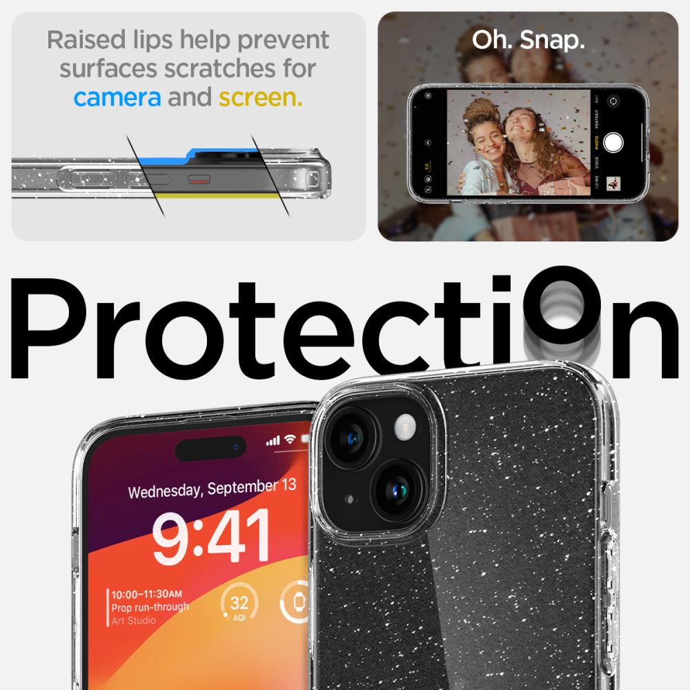 KRYT SPIGEN LIQUID CRYSTAL IPHONE 15 PLUS GLITTER CRYSTAL