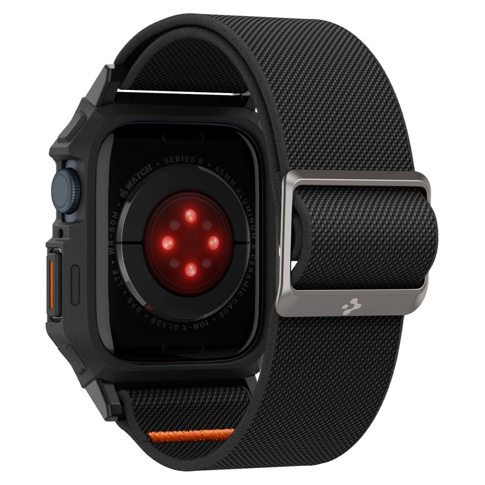 REMEN S MASKOM ZA APPLE WATCH 4 / 5 / 6 / 7 / 8 / 9 / SE 44 / 45 MM SPIGEN LITE FIT "PRO" MATTE BLACK
