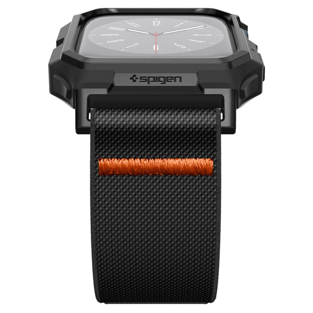 REMEN S MASKOM ZA APPLE WATCH 4 / 5 / 6 / 7 / 8 / 9 / SE 44 / 45 MM SPIGEN LITE FIT "PRO" MATTE BLACK