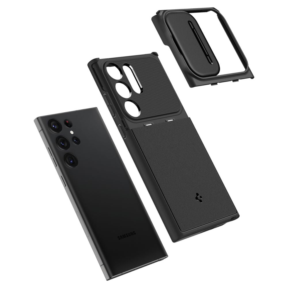 KRYT SPIGEN OPTIK ARMOR GALAXY S23 ULTRA BLACK