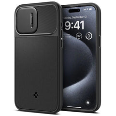 KRYT SPIGEN OPTIK ARMOR MAG MAGSAFE IPHONE 15 PRO BLACK