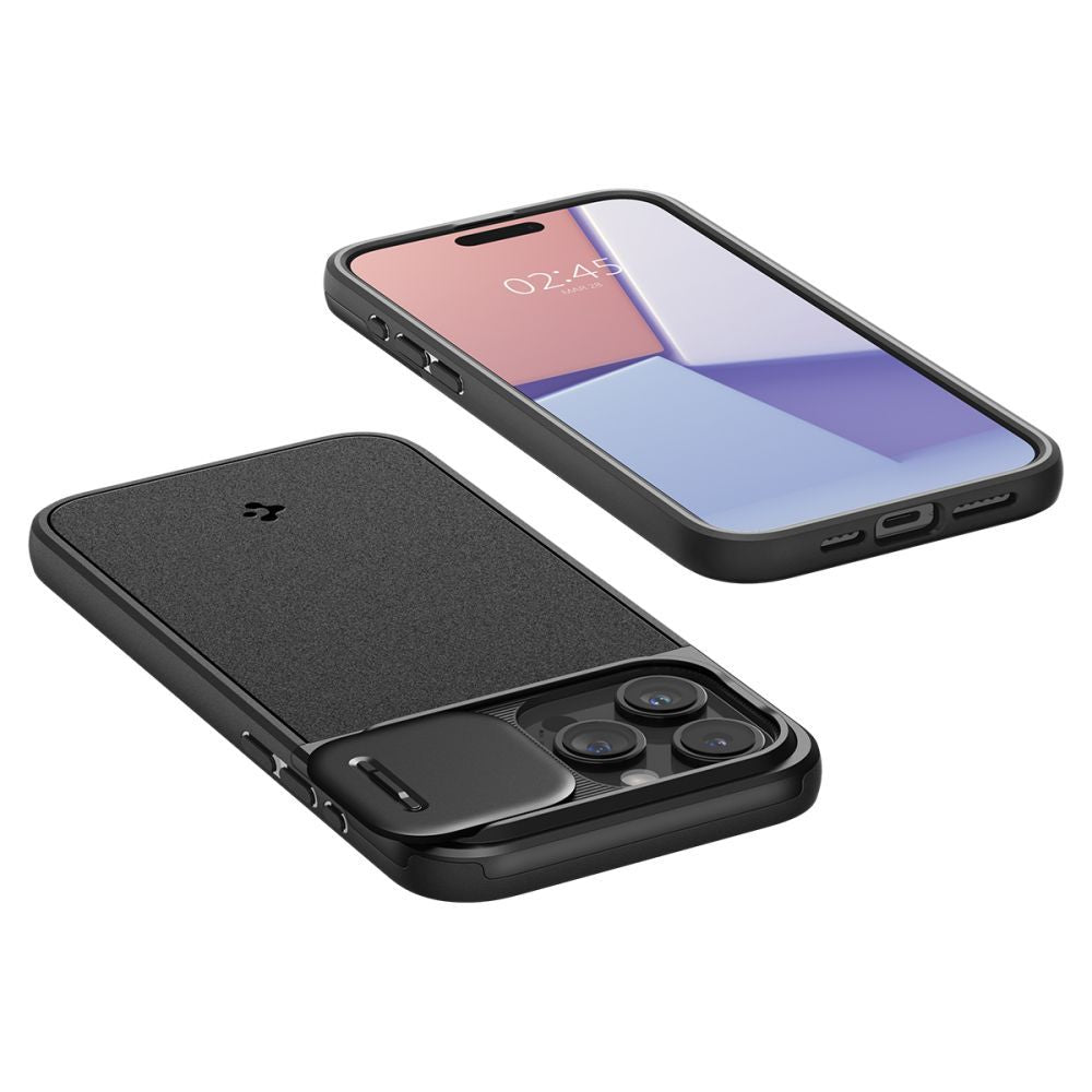 KRYT SPIGEN OPTIK ARMOR MAG MAGSAFE IPHONE 15 PRO BLACK