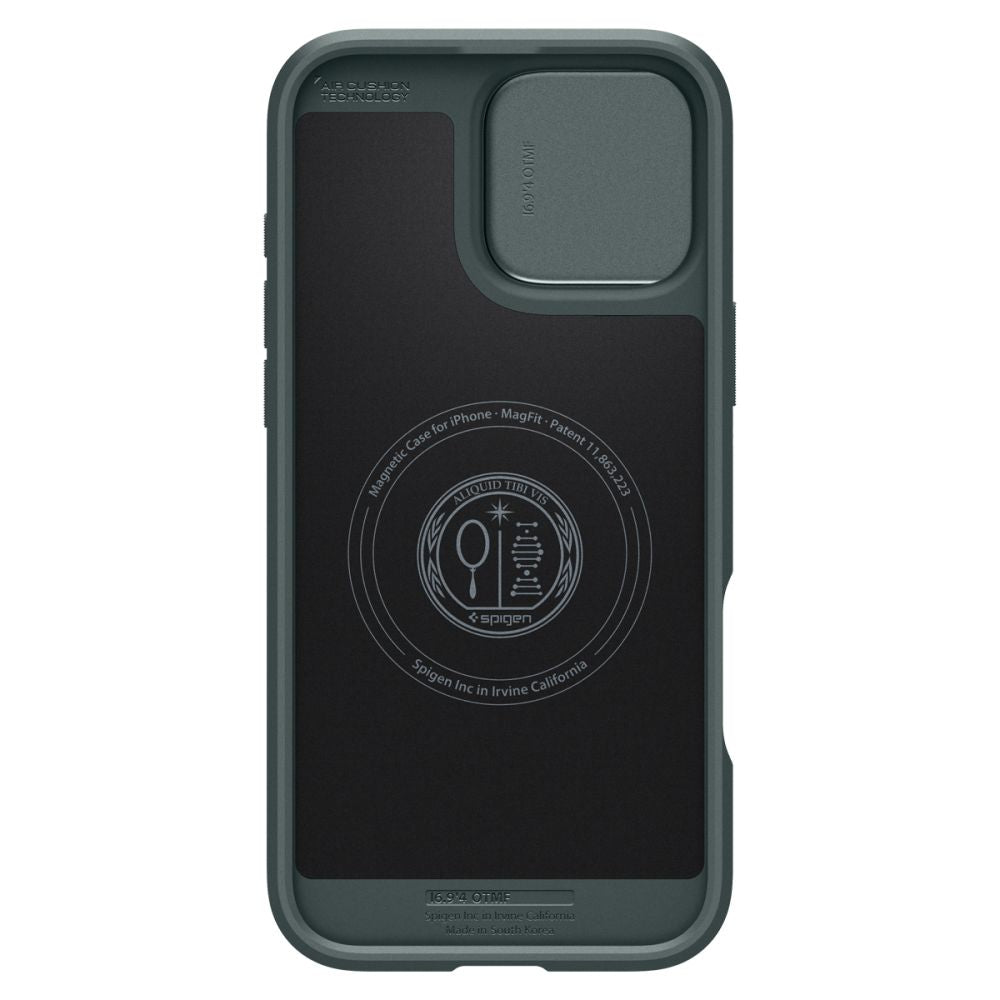 KRYT SPIGEN OPTIK ARMOR MAG MAGSAFE IPHONE 16 PRO ABYSS GREEN