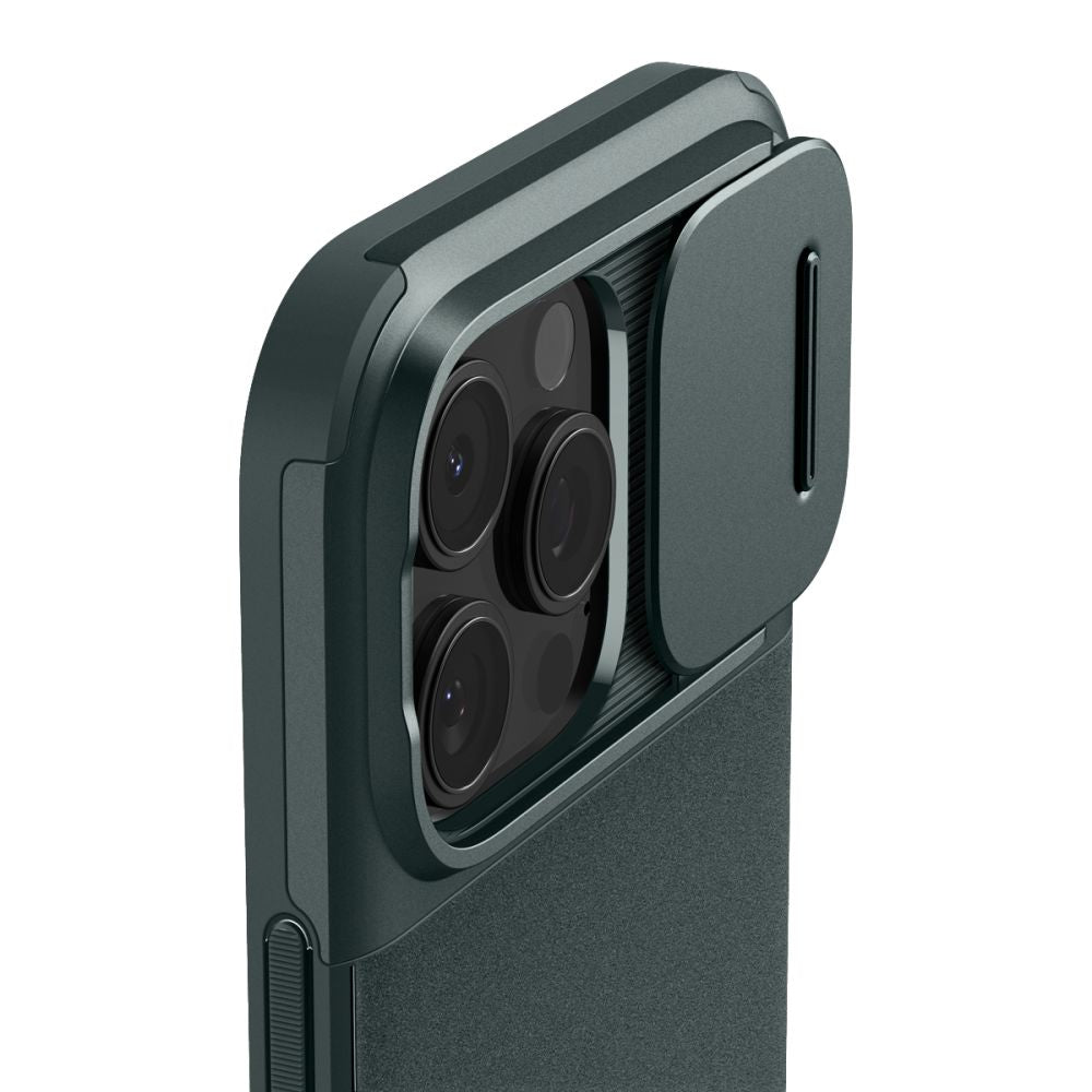 KRYT SPIGEN OPTIK ARMOR MAG MAGSAFE IPHONE 16 PRO ABYSS GREEN