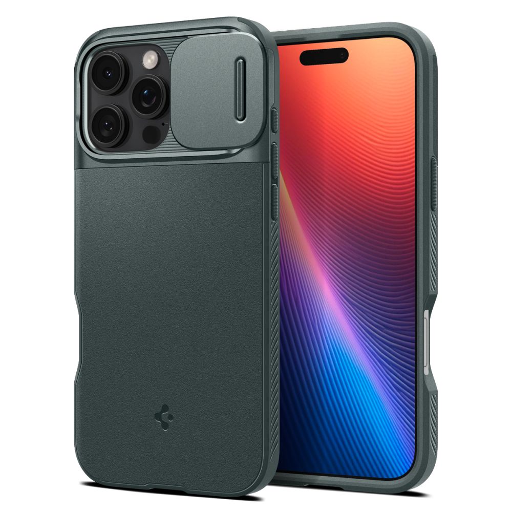 KRYT SPIGEN OPTIK ARMOR MAG MAGSAFE IPHONE 16 PRO ABYSS GREEN