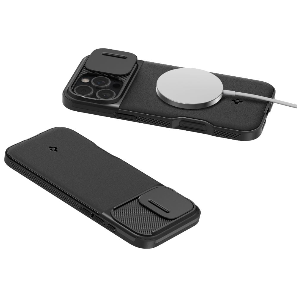 KRYT SPIGEN OPTIK ARMOR MAG MAGSAFE IPHONE 16 PRO MAX BLACK
