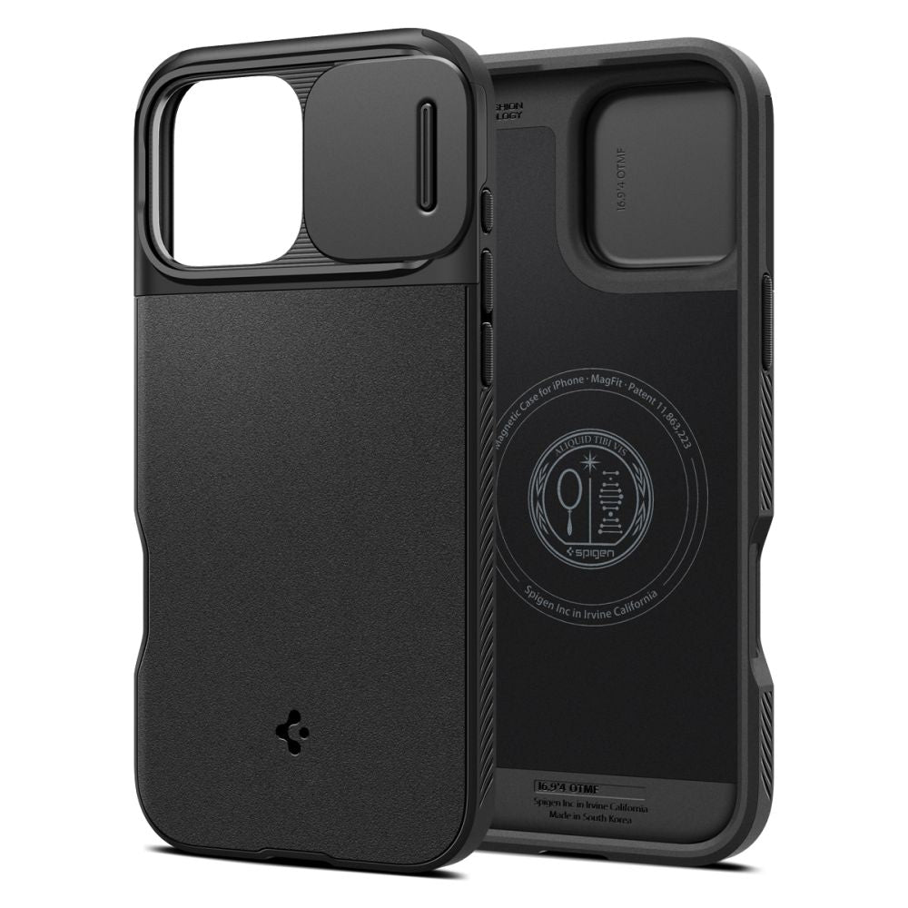 KRYT SPIGEN OPTIK ARMOR MAG MAGSAFE IPHONE 16 PRO MAX BLACK