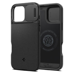 KRYT SPIGEN OPTIK ARMOR MAG MAGSAFE IPHONE 16 PRO MAX BLACK
