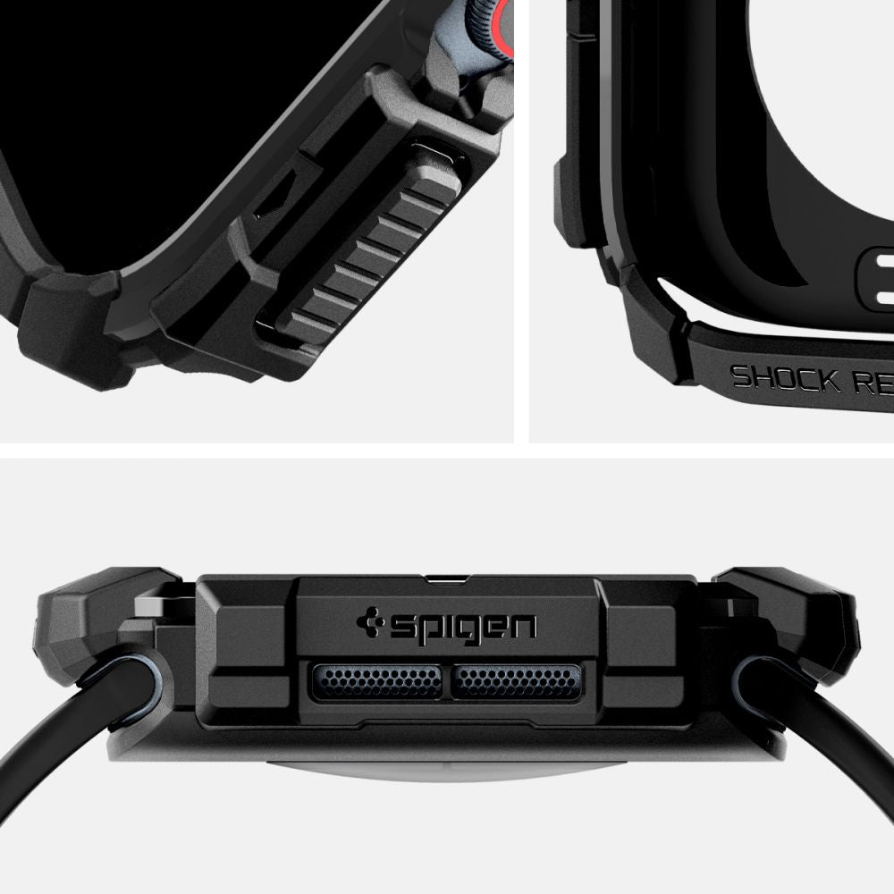 PUZDRO SPIGEN RUGGED ARMOR APPLE WATCH 10 (42 MM) MATTE BLACK