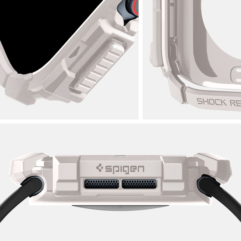 PUZDRO SPIGEN RUGGED ARMOR APPLE WATCH 10 (46 MM) DUNE BEIGE
