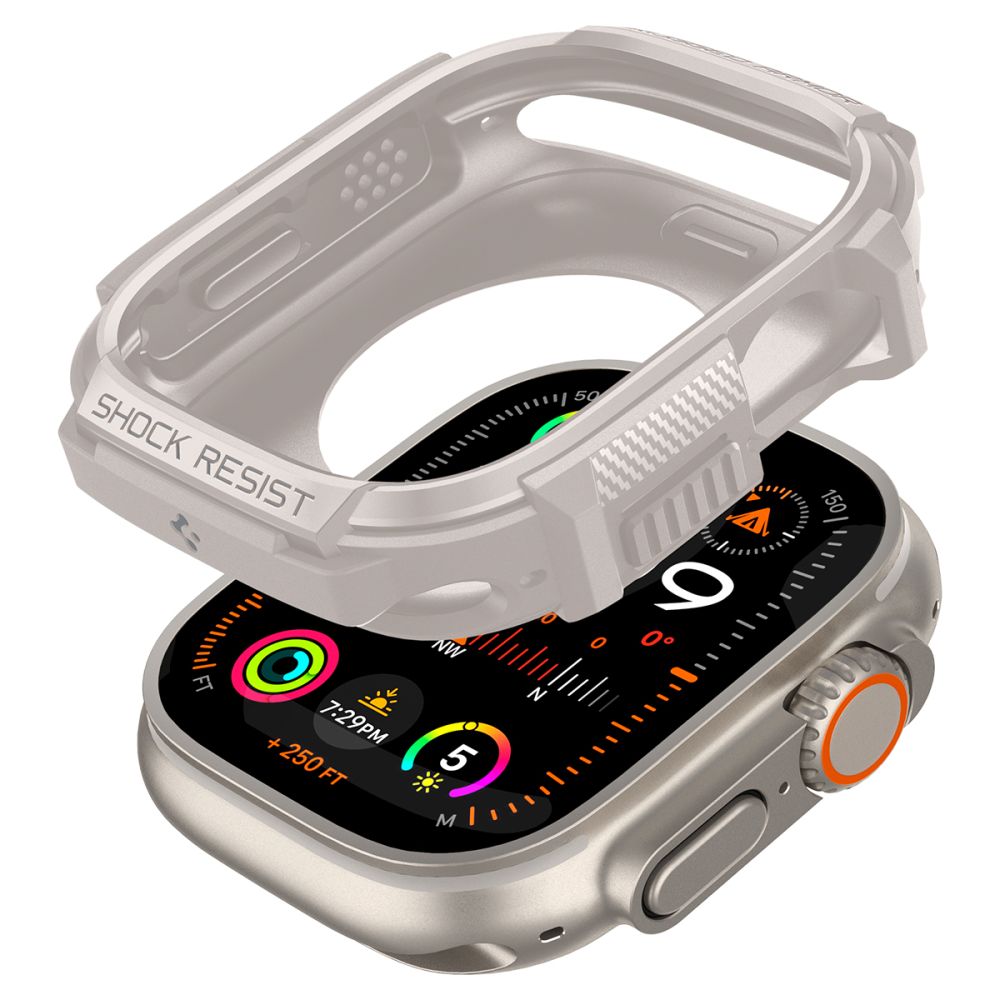 OCHRANNÉ PUZDRO NA APPLE WATCH ULTRA 49 MM SPIGEN RUGGED ARMOR DUNE BEIGE