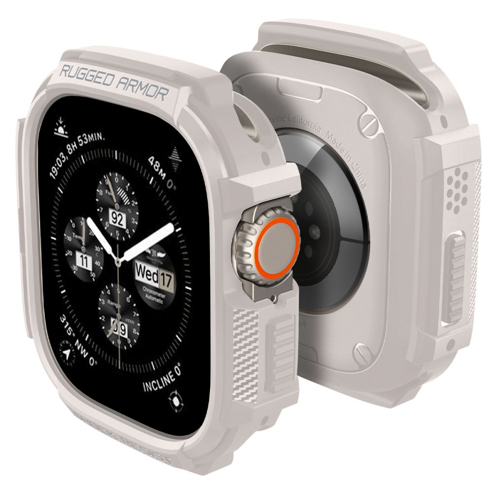 OCHRANNÉ PUZDRO NA APPLE WATCH ULTRA 49 MM SPIGEN RUGGED ARMOR DUNE BEIGE