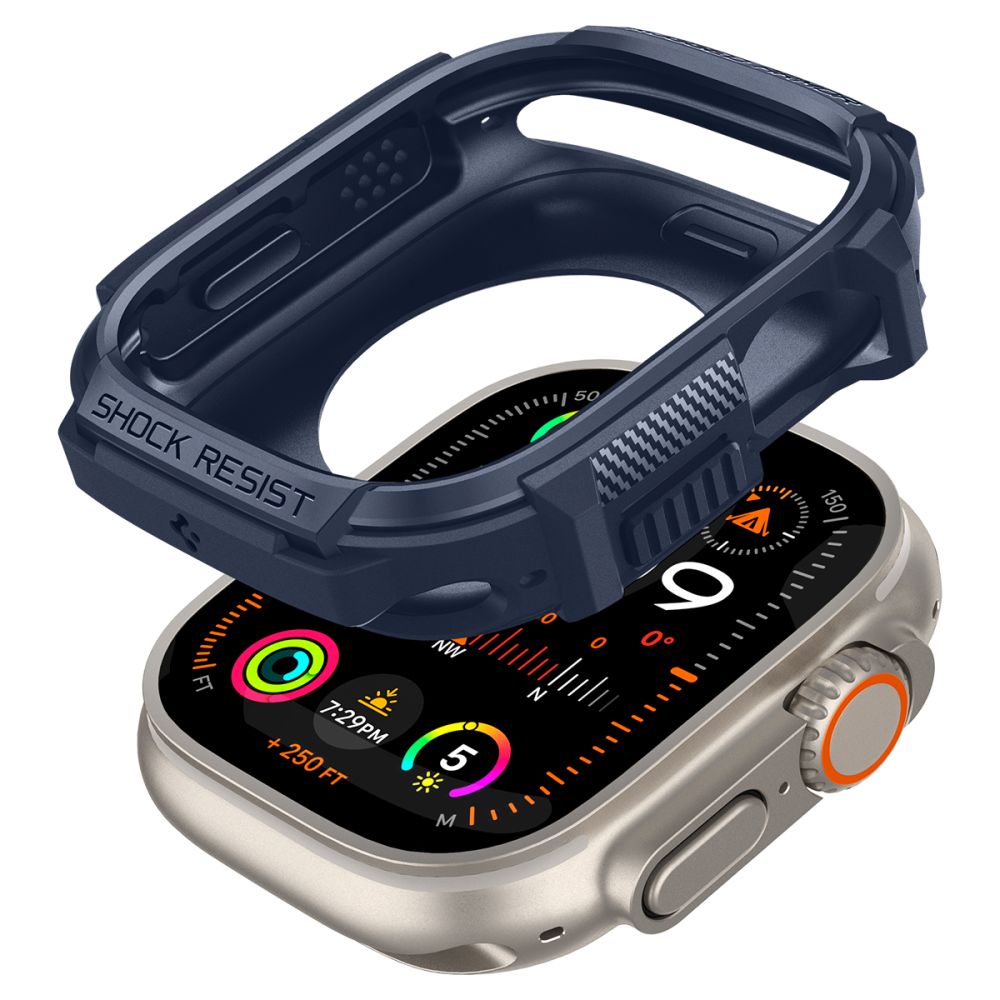 OCHRANNÉ PUZDRO NA APPLE WATCH ULTRA 49 MM SPIGEN RUGGED ARMOR NAVY BLUE
