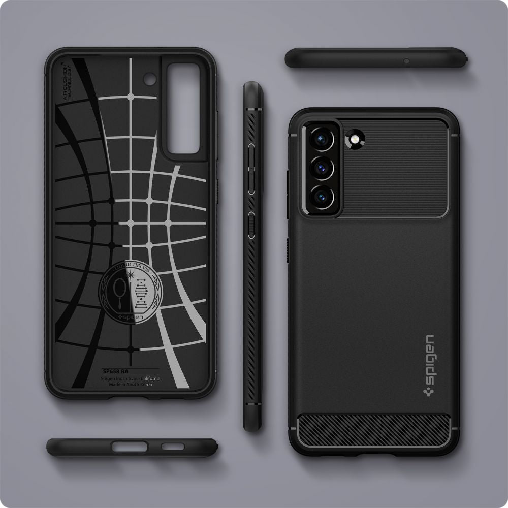  SPIGEN RUGGED ARMOR GALAXY S21 FE MATTE BLACK