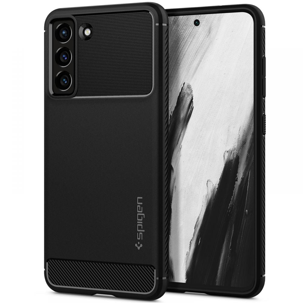  SPIGEN RUGGED ARMOR GALAXY S21 FE MATTE BLACK